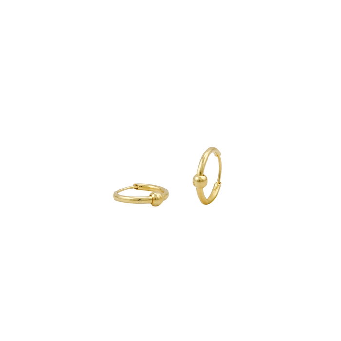 Heliophilia Silver Pendientes de Plata de Ley 925 en Oro 12 mm Heliophilia Silver Pendientes de Plata de Ley 925 en Oro 12 mm